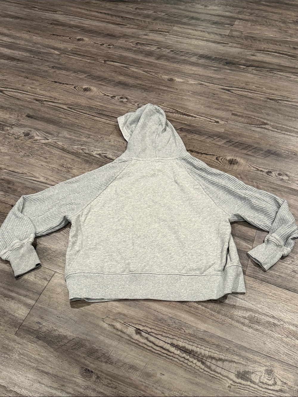 Aerie Essential Waffle Hoodie Gray Size XS - Picture 11 of 12